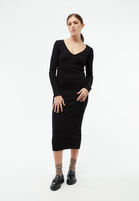 Givn Berlin GBCorinna Dress Black (Rib)
