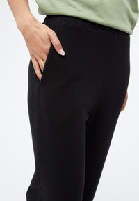 Givn Berlin Hose GBELSIE aus recycelter Baumwolle mit weitem Bein Trousers Black