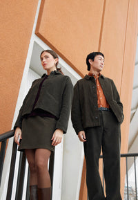 Givn Berlin GBGeorgia Skirt Dark Olive (Cord)