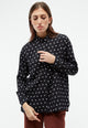 Givn Berlin Bluse GBIVA aus LENZING™ ECOVERO™ mit Stehkragen Blouse Black / White (Polkadots)