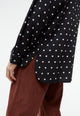 Givn Berlin Bluse GBIVA aus LENZING™ ECOVERO™ mit Stehkragen Blouse Black / White (Polkadots)