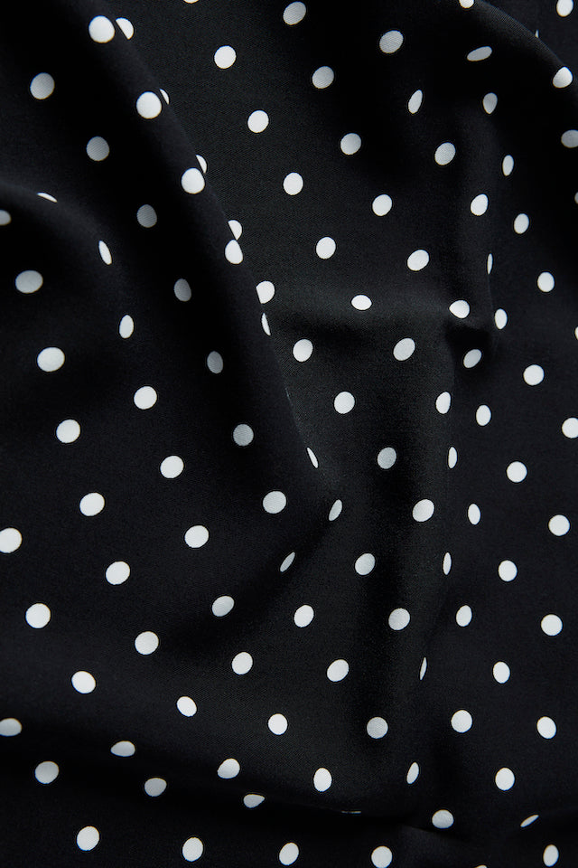 Givn Berlin Bluse GBIVA aus LENZING™ ECOVERO™ mit Stehkragen Blouse Black / White (Polkadots)