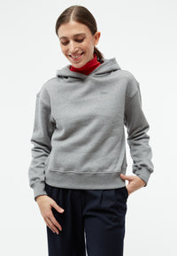 Givn Berlin Cropped Sweater GBJESSA (Logo) aus Bio-Baumwolle Sweater Grey Melange