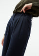 Givn Berlin Hose GBLIZ aus Wolle mit weitem Bein Trousers Midnight Blue