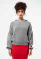 Givn Berlin Strickpullover GBMARIELLA relaxed Fit aus Bio-Baumwolle mit Kaputze Sweater Graphite Grey