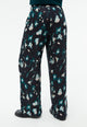 Givn Berlin Hose GBMARLA aus Cupro (Bemberg™) mit weitem Bein Trousers Black / Dark Teal (Flowers)