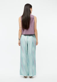 Givn Berlin Weite Hose GBMARLA aus TENCEL™ mit Peach-Effekt Trousers Graphite Green / English Violet (Blurry)