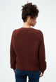 Givn Berlin Strickcardigan GBNELE relaxed Fit aus Bio-Baumwolle mit Struktur Cardigan Intense Rust