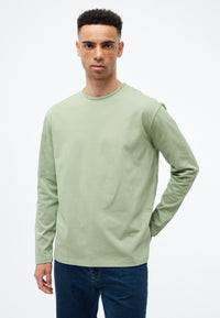 Givn Berlin Longsleeve GBPITTIE Heavyweight aus Bio-Baumwolle Longsleeve Absinthe Green