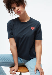 Givn Berlin GBRuth (Love Heart) T-Shirt Midnight Blue