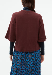 Givn Berlin Sweater GBSELMA aus recycelter Baumwolle Sweater Aubergine