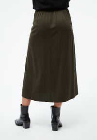 Givn Berlin Midi Rock GBVANA aus LENZING™ ECOVERO™ Skirt Dark Olive