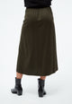Givn Berlin Midi Rock GBVANA aus LENZING™ ECOVERO™ Skirt Dark Olive