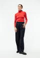 Givn Berlin Longsleeve GBVIDA aus Bio-Baumwolle mit Turtleneck Longsleeve Tomato Red