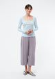 Givn Berlin Geripptes Longsleeve GBPATTY slim Fit aus Bio-Baumwolle Longsleeve Ice Blue (Rib)