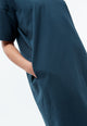 Givn Berlin Heavyweight Jerseykleid GBMALOU oversize aus Bio-Baumwolle Dress Basalt