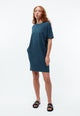 Givn Berlin Heavyweight Jerseykleid GBMALOU oversize aus Bio-Baumwolle Dress Basalt