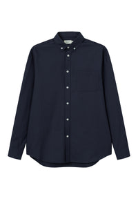 Givn Berlin Hemd BENNET aus aus Bio-Baumwolle Buttoned Shirt Midnight Blue