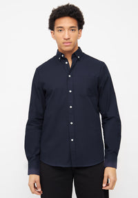 Givn Berlin Hemd BENNET aus aus Bio-Baumwolle Buttoned Shirt Midnight Blue