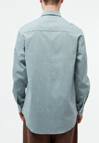 Givn Berlin Hemd GBBENNET aus Bio-Baumwolle mit Brusttasche Buttoned Shirt Basalt (Melange)