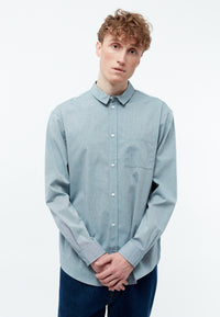 Givn Berlin Hemd GBFRANCIS aus Bio-Baumwolle im oversized Fit Buttoned Shirt Basalt (Melange)