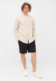 Givn Berlin Hemd GBKAMIL aus Leinen mit klassichem Umlegekragen Buttoned Shirt Beige (Linen)