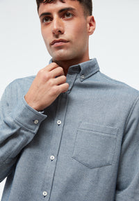 Givn Berlin Hemd MARLON aus Bio-Baumwolle Buttoned Shirt Blue