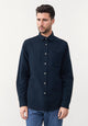 Givn Berlin Hemd OLIVER aus Bio-Baumwolle Buttoned Shirt Midnight Blue