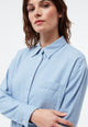 Givn Berlin Hemdbluse GBELIDA in langer Passform Blouse Light Blue