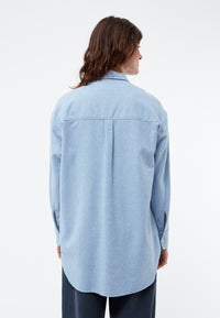 Givn Berlin Hemdbluse GBELIDA in langer Passform Blouse Light Blue