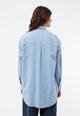 Givn Berlin Hemdbluse GBELIDA in langer Passform Blouse Light Blue