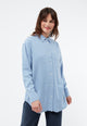 Givn Berlin Hemdbluse GBELIDA in langer Passform Blouse Light Blue