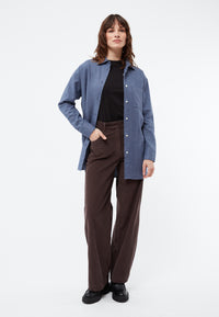 Givn Berlin Hemdbluse GBELIDA in langer Passform Blouse Yale Blue