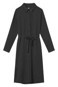 Givn Berlin Hemdblusenkleid MERLE aus TENCEL™ Lyocell Dress Black (Tencel)