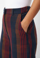 Givn Berlin Hose BEATRICE aus Bio-Baumwolle Trousers Blue / Brown / Red (Checked)