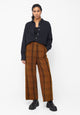 Givn Berlin Hose BEATRICE aus Bio-Baumwolle Trousers Brown / Blue / Oak (Checked)