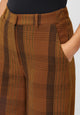Givn Berlin Hose BEATRICE aus Bio-Baumwolle Trousers Brown / Blue / Oak (Checked)
