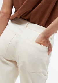 Givn Berlin Hose GBCORALIE aus Bio-Baumwolle Trousers Off White