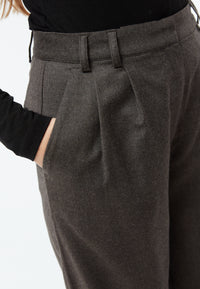 Givn Berlin Hose GBLIZ aus Wolle mit weitem Bein Trousers Grey