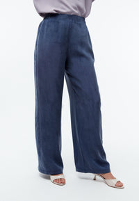 Givn Berlin Hose GBMARLA relaxed aus TENCEL™ mit Peach-Effekt Trousers Nightshade Blue