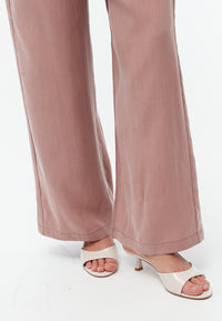 Givn Berlin Hose GBMARLA relaxed aus TENCEL™ mit Peach-Effekt Trousers Rosewood