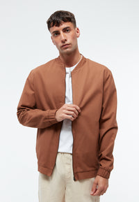 Givn Berlin Jacke GBCASPER aus fester Bio-Baumwolle Jacket Chestnut Brown