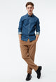 Givn Berlin Jeanshemd GBDEVIS aus Bio-Baumwolle Buttoned Shirt Dark Blue (Denim)
