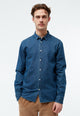Givn Berlin Jeanshemd GBDEVIS aus Bio-Baumwolle Buttoned Shirt Dark Blue (Denim)