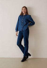 Givn Berlin Jeanshose GBCHARLOTTE regular aus Bio-Baumwolle Jeans Dark Blue