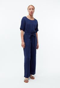 Givn Berlin Jumpsuit GBKAYLA aus Bio-Baumwoll Musselin Jumpsuit Nightshade Blue (Musselin)