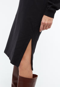 Givn Berlin Kapuzen-Sweatkleid ALOE aus Bio-Baumwolle Dress Black