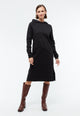 Givn Berlin Kapuzen-Sweatkleid ALOE aus Bio-Baumwolle Dress Black