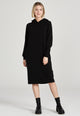 Givn Berlin Kapuzen-Sweatkleid ELENOR aus Bio-Baumwolle Dress Black