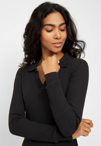 Givn Berlin Kleid ALEJA aus Bio-Baumwolle Dress Black (Rib)